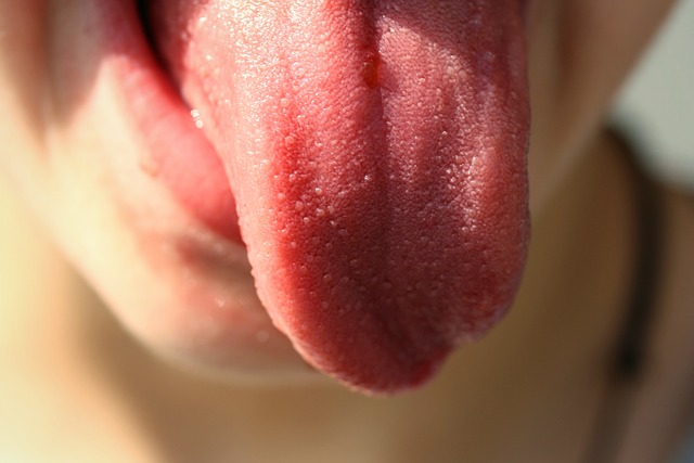press your tongue