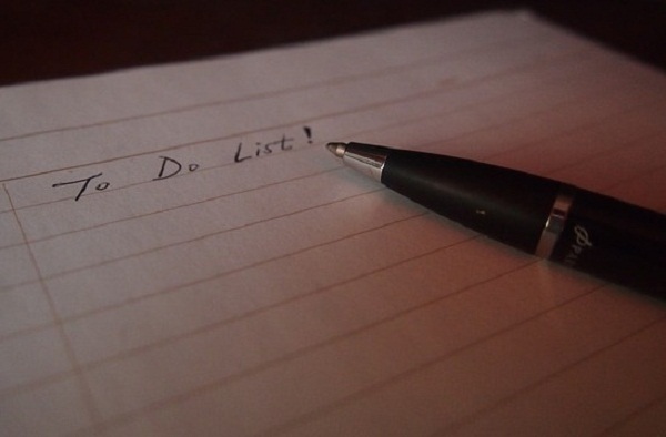 drafting to-do lists